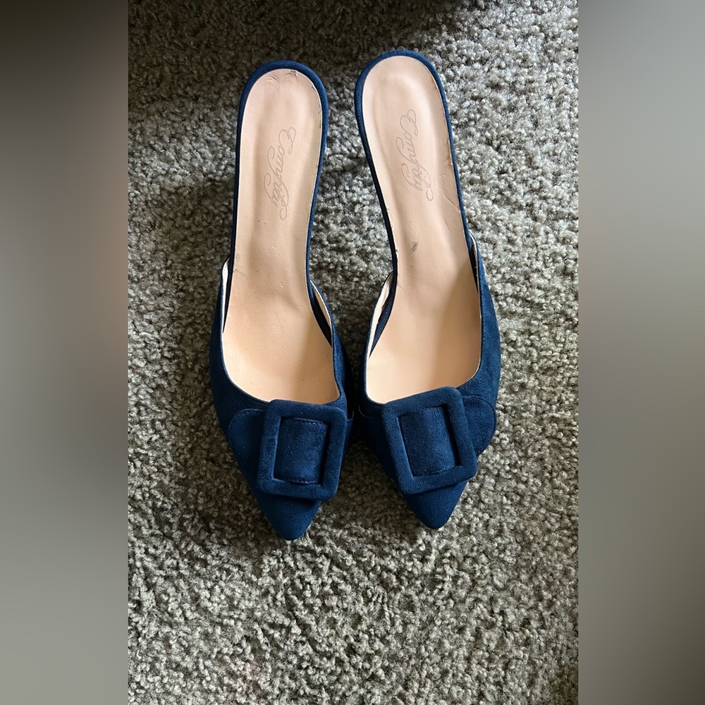 Elegant Blue Women's Mules
